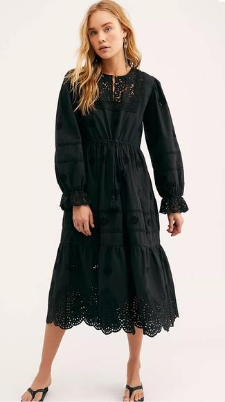 free people lavender midi dress